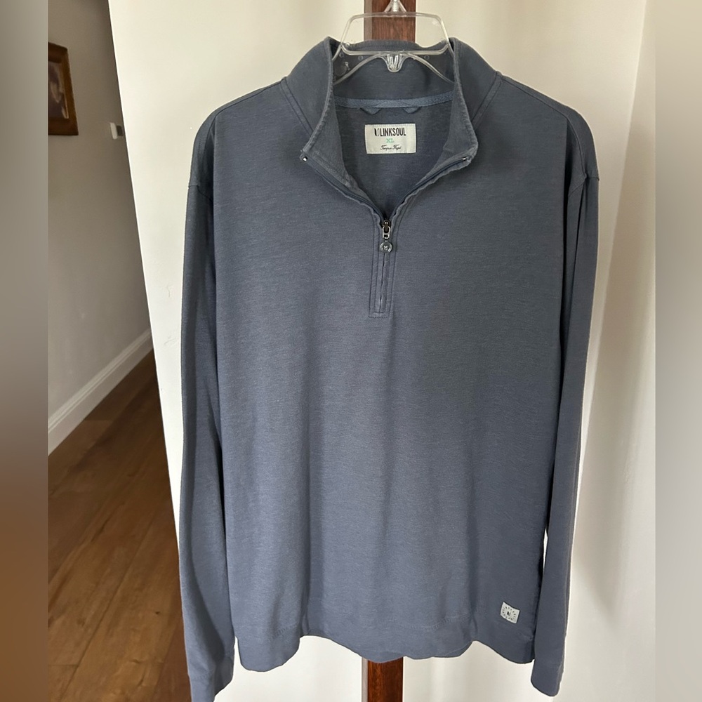 LinkSoul Performance Lightweight‎ Athletic Golf Mens 1/4 Zip Pullover Size XL